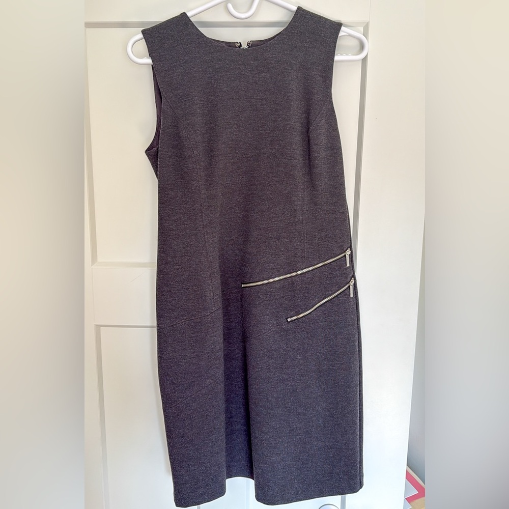 Michael Kors Charcoal Sleeveless Mini Dress